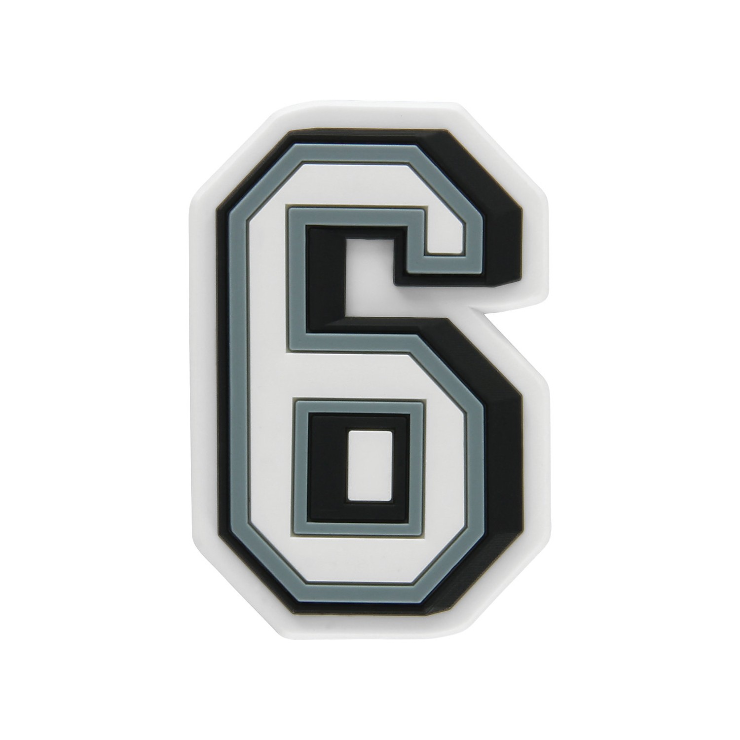 Jibbitz Crocs B&W Number 6 - imagine 5